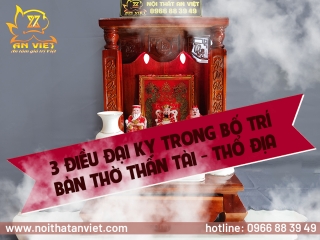 3 Điều đại kỵ trong bố trí Bàn Thờ Thần Tài - Thổ Địa