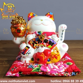 Mèo Thần Tài Vẫy Tay - Mèo Chiêu Tài - Màu Trắng