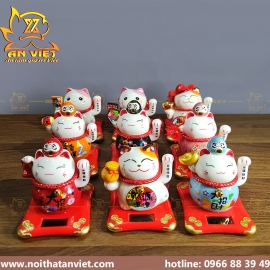 Mèo Thần Tài Vẫy Tay Dùng Năng Lượng Mặt Trời - Mang Lại May Mắn Tài Lộc Cho Gia Chủ