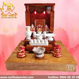 Trọn Bộ Bàn Thờ Thần Tài Thổ Địa hợp cho người Mệnh Hỏa