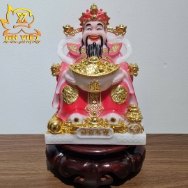 Tượng Thần Tài Phát - Tượng Thần Tiền Phú Quý [Hợp Mệnh Hỏa] - Cao 20cm