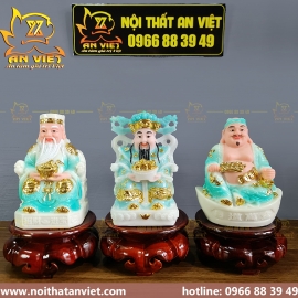 Bộ 3 Tượng Thần Tài-Thổ Địa-Thần Tiền Phát Lộc TD2308 [Hợp Mệnh THỦY]