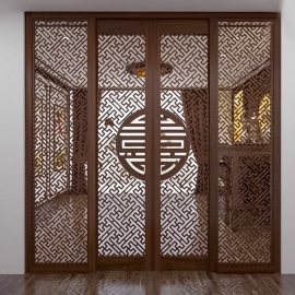 Vách ngăn phòng thờ VNPT2301