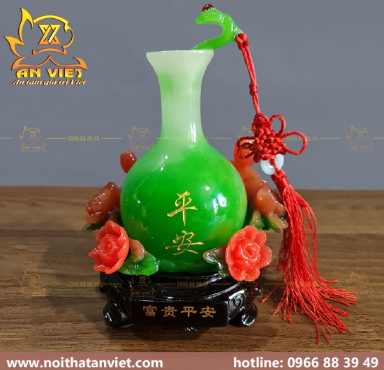 Cặp Bình Hút Tài Lộc BÌNH AN và NHƯ Ý, Phong Thủy May Mắn Hút Lộc - BTL2301