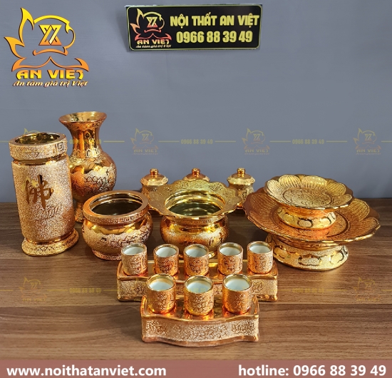 [Mệnh Mộc] Trọn Bộ Bàn Thờ Thần Tài Thổ Địa hợp cho người Mệnh Mộc
