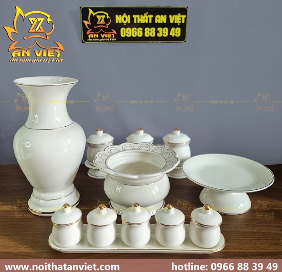 [Mệnh Kim] - Trọn Bộ Bàn Thờ Thần Tài Thổ Địa hợp cho người Mệnh Kim