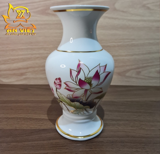 Bộ Thờ Cúng Gốm Sứ Trắng Hoa Sen - DTC2405 - Hoa Sen