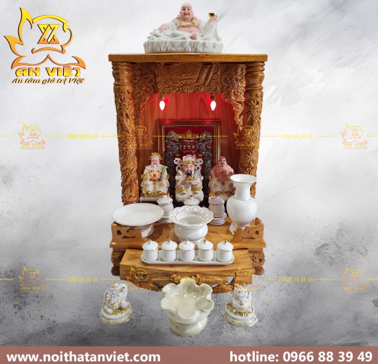 [Mệnh Kim] - Trọn Bộ Bàn Thờ Thần Tài Thổ Địa hợp cho người Mệnh Kim