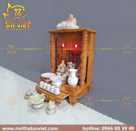 [Mệnh Kim] - Trọn Bộ Bàn Thờ Thần Tài Thổ Địa hợp cho người Mệnh Kim