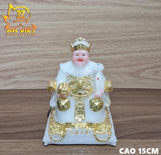 Bộ Tượng Thần Tài - Thổ Địa Phú Quý [Hợp Mệnh KIM] - Cao 15cm - TD2501
