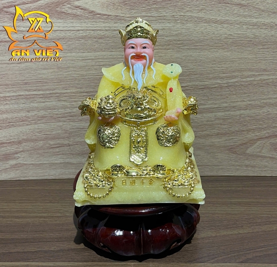 Bộ Tượng Thần Tài - Thổ Địa Phú Quý [Hợp Mệnh THỔ] - Cao 15cm - TD2504