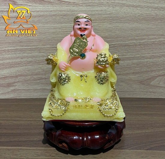 Bộ Tượng Thần Tài - Thổ Địa Phú Quý [Hợp Mệnh THỔ] - Cao 15cm - TD2504