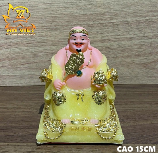 Bộ Tượng Thần Tài - Thổ Địa Phú Quý [Hợp Mệnh THỔ] - Cao 15cm - TD2504