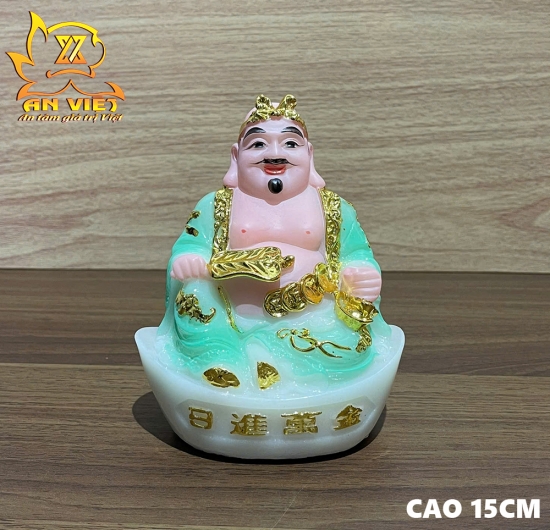 Bộ 3 Tượng Thần Tài - Thổ Địa - Thần T.iền [Hợp Mệnh MỘC] Phát Lộc TD2505