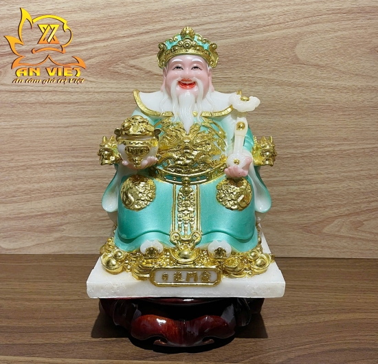 Bộ Tượng Thần Tài - Thổ Địa Phú Quý [Hợp Mệnh THỦY] - Cao 20cm - TD2507