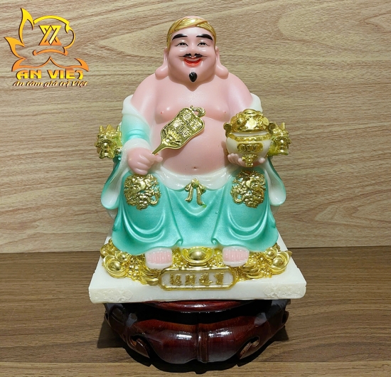 Bộ Tượng Thần Tài - Thổ Địa Phú Quý [Hợp Mệnh THỦY] - Cao 20cm - TD2507