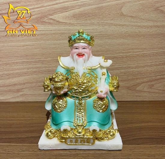 Bộ Tượng Thần Tài - Thổ Địa Phú Quý [Hợp Mệnh THỦY] - Cao 20cm - TD2507