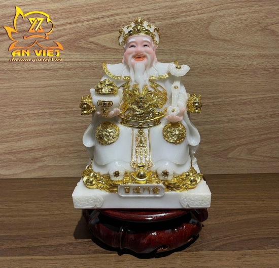 Bộ 3 Tượng Thần Tài-Thổ Địa-Thần T.iền Phú Quý [Hợp Mệnh KIM] - Phú Quý TD2508