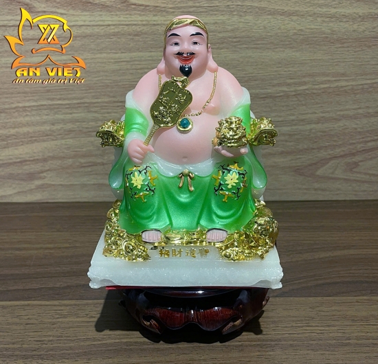 Bộ Tượng Thần Tài - Thổ Địa Phú Quý [Hợp Mệnh MỘC] - Cao 15cm - TD2513