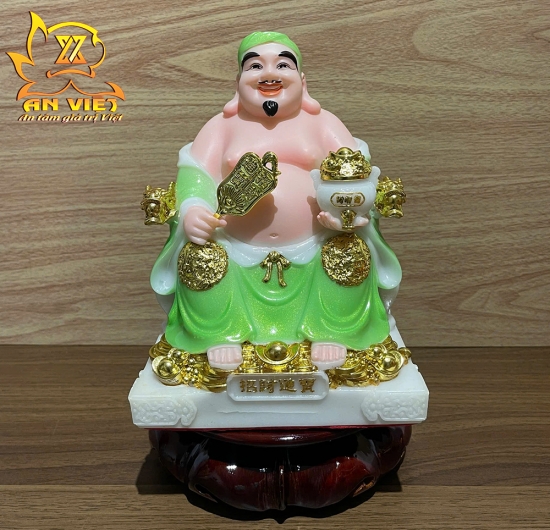 Bộ Tượng Thần Tài - Thổ Địa Phú Quý [Hợp Mệnh MỘC] - Cao 20cm - TD2514