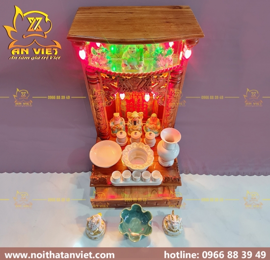 Trọn Bộ Bàn Thờ Thần Tài Thổ Địa Cho người Mệnh Thủy