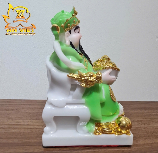 Tượng Thần Tài Phát - Tượng Thần Tiền Phú Quý [Hợp Mệnh Mộc] - Cao 20cm