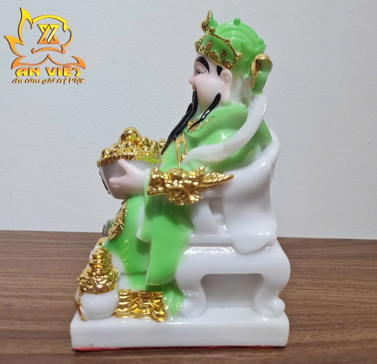 Tượng Thần Tài Phát - Tượng Thần Tiền Phú Quý [Hợp Mệnh Mộc] - Cao 20cm