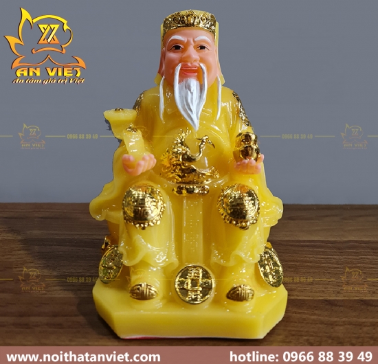 Bộ 3 Tượng Thần Tài-Thổ Địa-Thần Tiền [Hợp Mệnh THỔ] -TTTD2310
